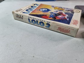 Adventures of Lolo 2 (Nintendo NES, 1990) w/ Box Cart