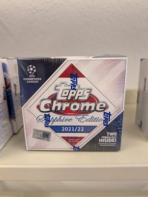 Topps Chrome Sapphire Edition UEFA Champions League 2021-22 Hobby Box OVP Sealed