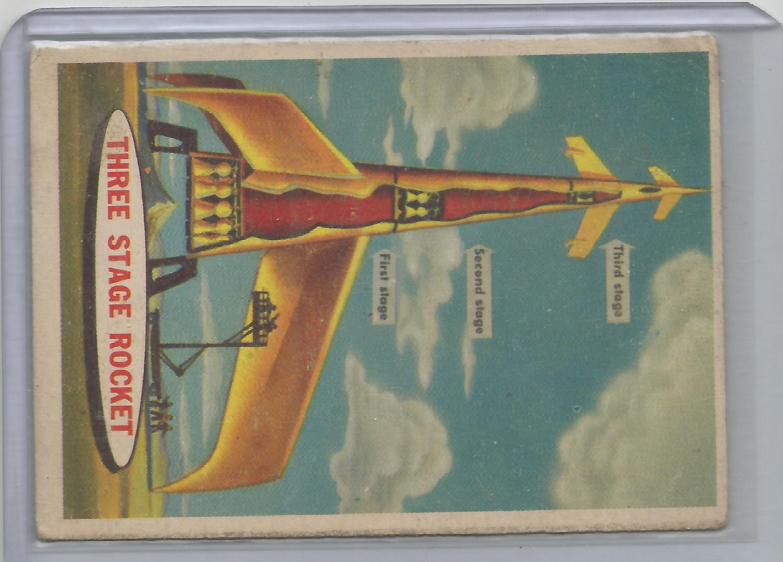 1957 Topps Space #6 Three Stage Rocket