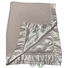 Baby Starters Baby Blanket Pink Minky Dot Satin Back Trim Security Lovey