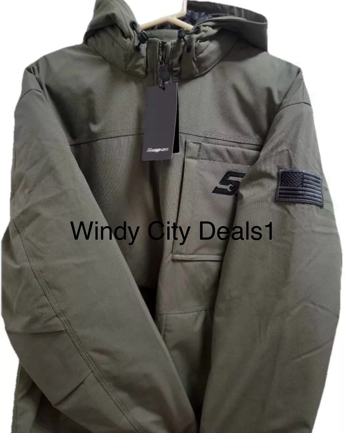 Snap On Tools XLarge Jacket Coat Hawthorne Fleece Lined With Removable Hood XL