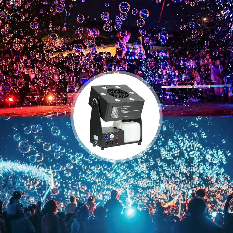 New Remote Control Bubble Machine RGBW Wedding Event Bubble Machine for Party DJ - Image 2 of 4