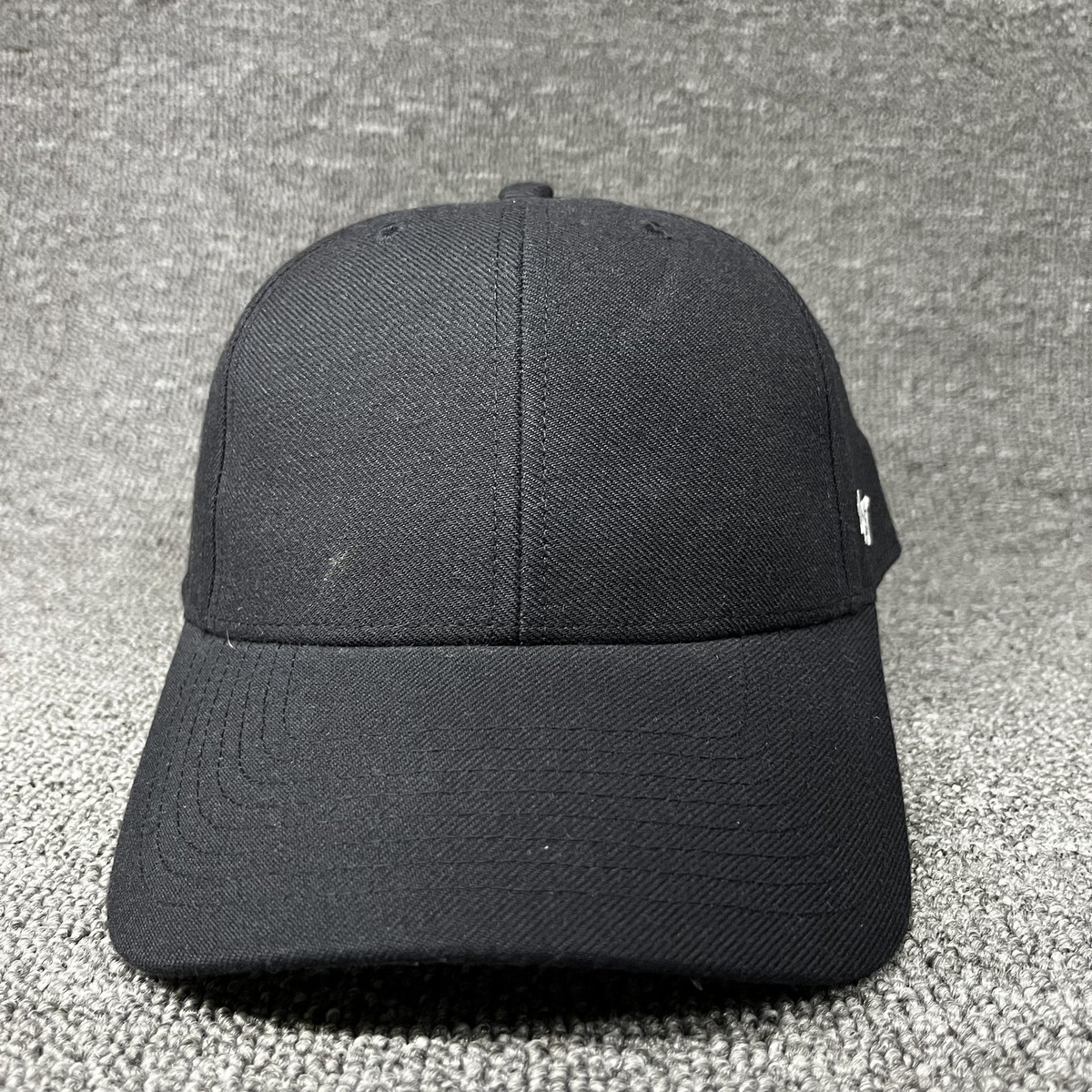 47 Brand Clean Up Blank Baseball Cap Black Adjustable Strapback Hat New
