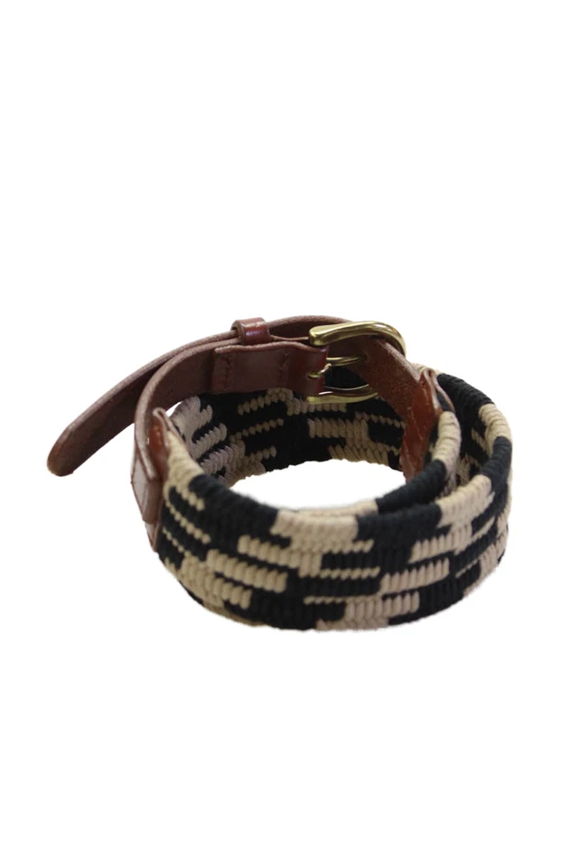 Cinturón Wilfred Free para mujer mezcla de algodón abstracto negro talla XS Foto 2 de 4