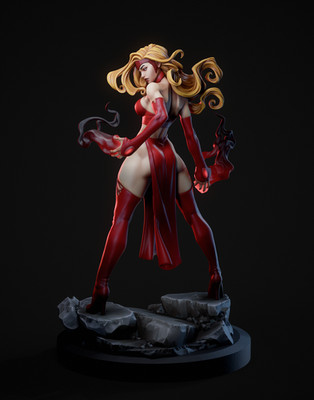 Scarlet Witch Resin Sculpture Statue Model Kit Avengers Unpainted/Unassembled