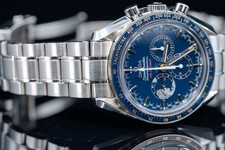Omega Speedmaster Moonwatch Apollo 45th Anniversary Stainless Steel 42mm Blue 12