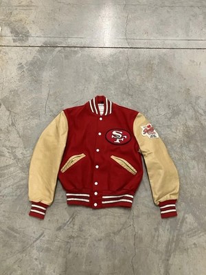 Delong 49s 80s Rare 49s Letterman s Jacket Size 36 Vintage NFL