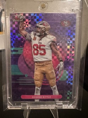 2025 Topps Finest - Uncommon George Kittle #184 Purple X-Fractor /99