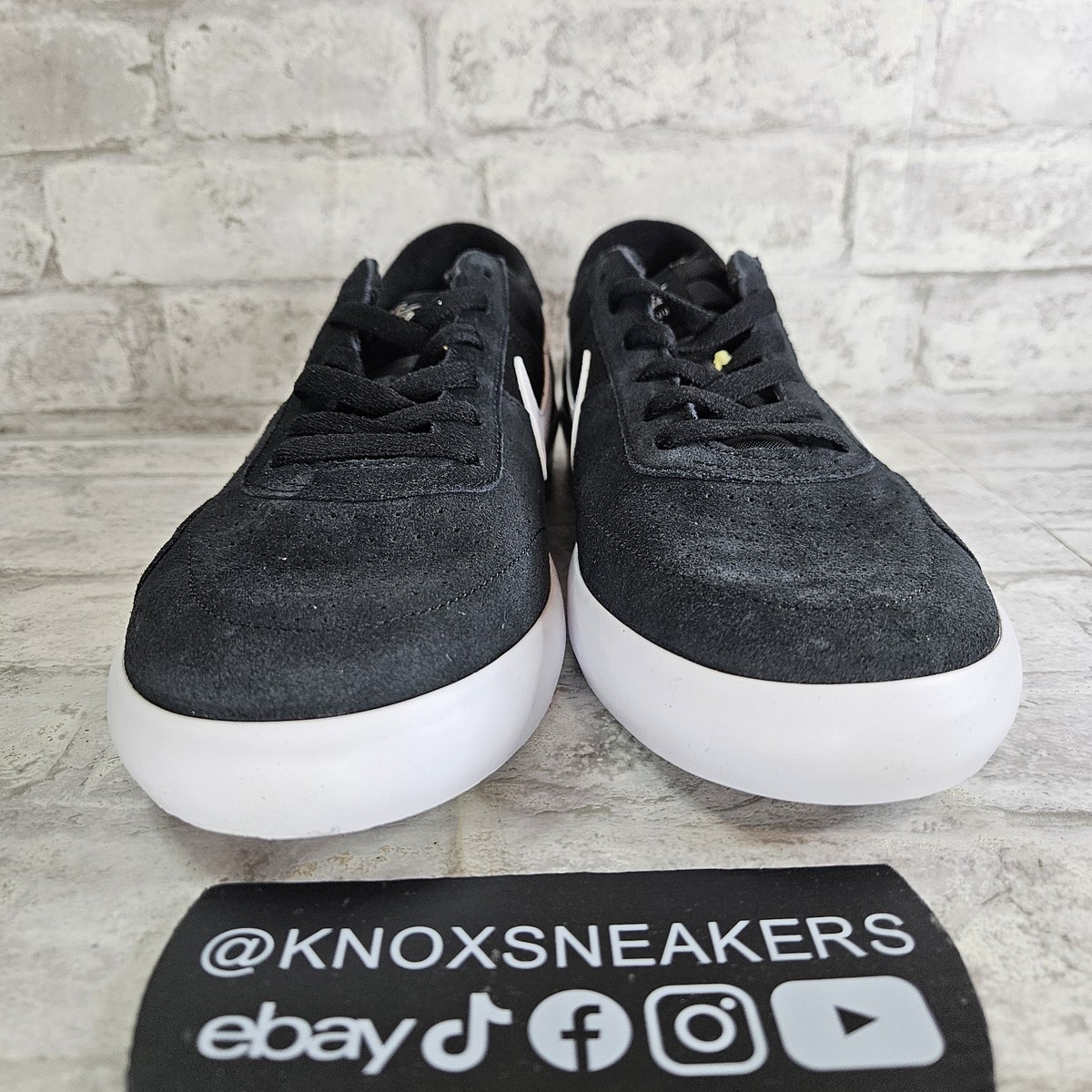 Nike SB Heritage Vulc Black White Skate Sneaker CD5010-003 Men's