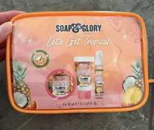 Soap & Glory Let's Go Tropical Travel Bag Body Wash, Mist And Butter