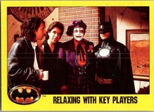 1989 Topps Batman Series 2 - Relaxing with Key Players
