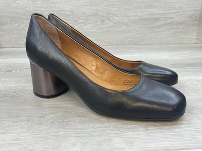 Corso Como Women's 8 Black Pump Leather Heel Dress Footbed Formal Party Comfort