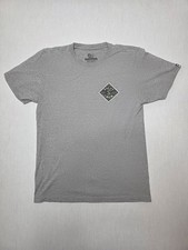 MEN'S TSHIRT: Salty Crew Sink or Swim Camo Diamond Logo Fishing Surf Gray MEDIUM
