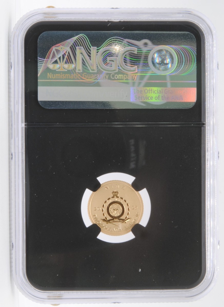 2026 Niue $2 22K Gold Tyrannosaurus Rex Holding Sword Coin NGC