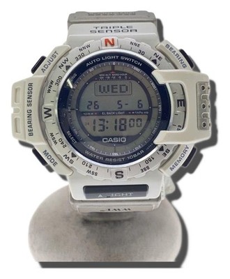 CASIO Digital Watch White prt-40wwj Authentic Men H:2.13  W:2.20  3570