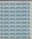 US, 961, USA-CANADA FRIENDSHIP, FULL SHEET OF 50, MINT NH, 1940'S COLLECTION