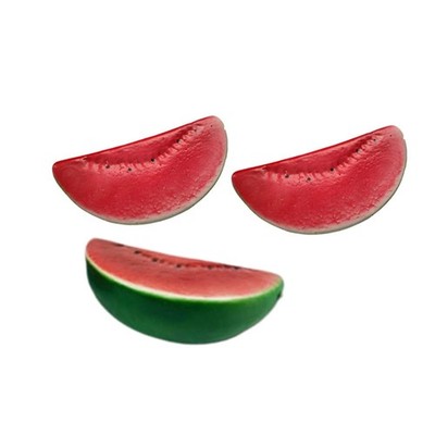 Ebonee Realistic Artificial Watermelon Slices, Lifelike Fake Red Watermelon S...