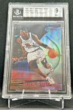 1997 Bowman's Best 111 Tracy McGrady REFRACTOR Rookie BGS 9 RC 10,9.5,9.5,8 Subs