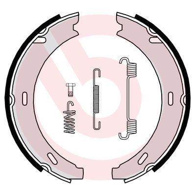 Brembo Bremsbackensatz, Feststellbremse S 50 502 FüR MERCEDES-BENZ Chrysler-image