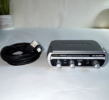 M-Audio Fast Track USB Audio Interface 2-Ch Phantom Power Direct Monitor