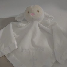 Tranquil Kiddos Lamb Sheep Bless This Child Satin Security Blanket Lovey