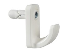  Plasplugs White Single Hollow Door Hook Pack of 1 PLAHW124