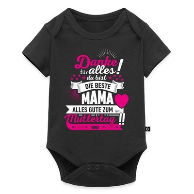 Muttertag Danke Du Bist Die Beste Mama Baby Premium Kurzarmbody