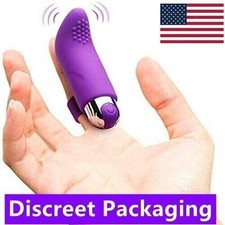 USB Rechargeable Finger Vibrator Finger Shoulder Body Neck Massager for Women  