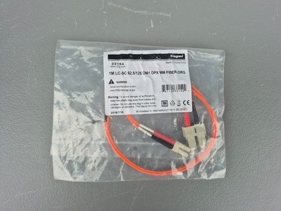 New Set of 3 Legrand 33154 Cable Assembly Fiber Optic LC-SC OM1 DPX MM 1m