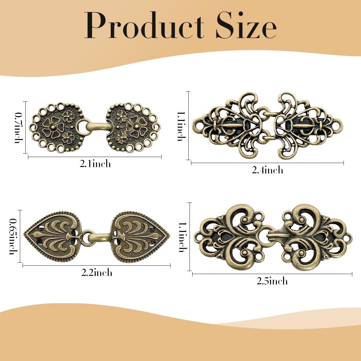 Clips pour écharpe vintage - France