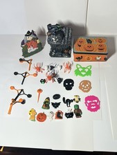 Halloween Huge Lot Candle Holder Haunted House Candle Rings Magnets Etc