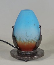 ROBJ : FRENCH 1925 ART DECO LAMP .......  night lamp daum era 1930