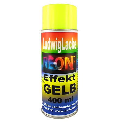 Neonlack 1 Spraydose Gelb Leuchtfarbe Autolack 400ml Hammerpreis
