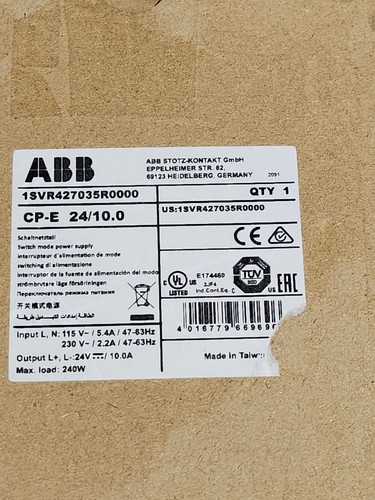 ABB CP-E 24/10.0 24vdc Power Supply - Picture 3 of 4