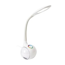 Platynowa lampa biurkowa 7W LED + funkcja zmiany koloru lampka nocna - biała