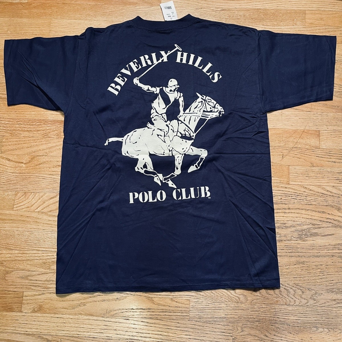 【BEVERLY HILLS POLO CLUB】青　ロゴ入り　パーカー　M ICON PONY BLOCK LOGO HOODIE NAVY – BEVERLY HILLS POLO CLUB