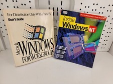 Two RARE Windows Books, Inside Windows NT and Microsoft Windows for Workgroups