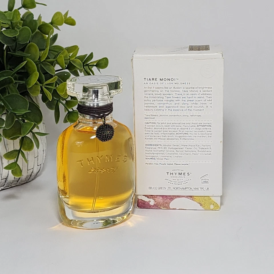 Spray colonia Thymes Tiare Monoi para mujer madera de agar jazmín Ylang 1,75 fl oz Foto 2 de 4