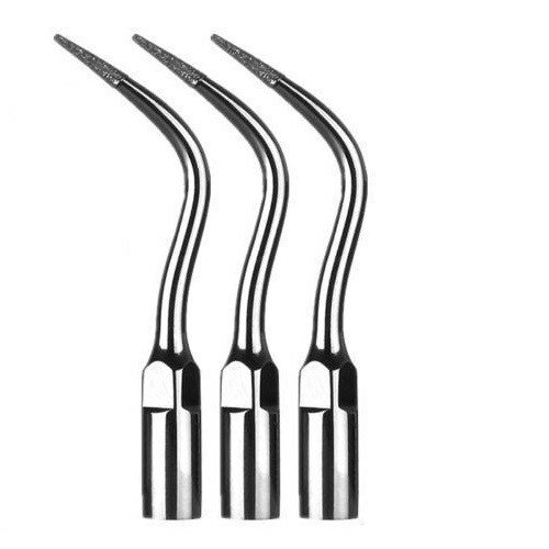 3 pcs Dental Scaler Endo Tip Diamond coated P4D fit Woodpecker EMS Handpiece