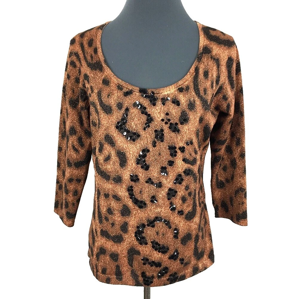 Silk Animal Print Sweaters for Women