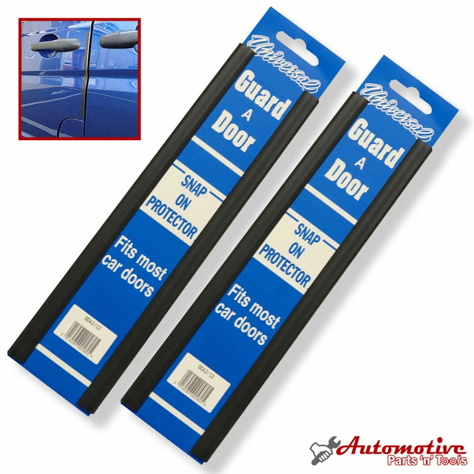 4 x Universal 12 inch Black Door Edge Protector Chip Guard. Protects Car Van