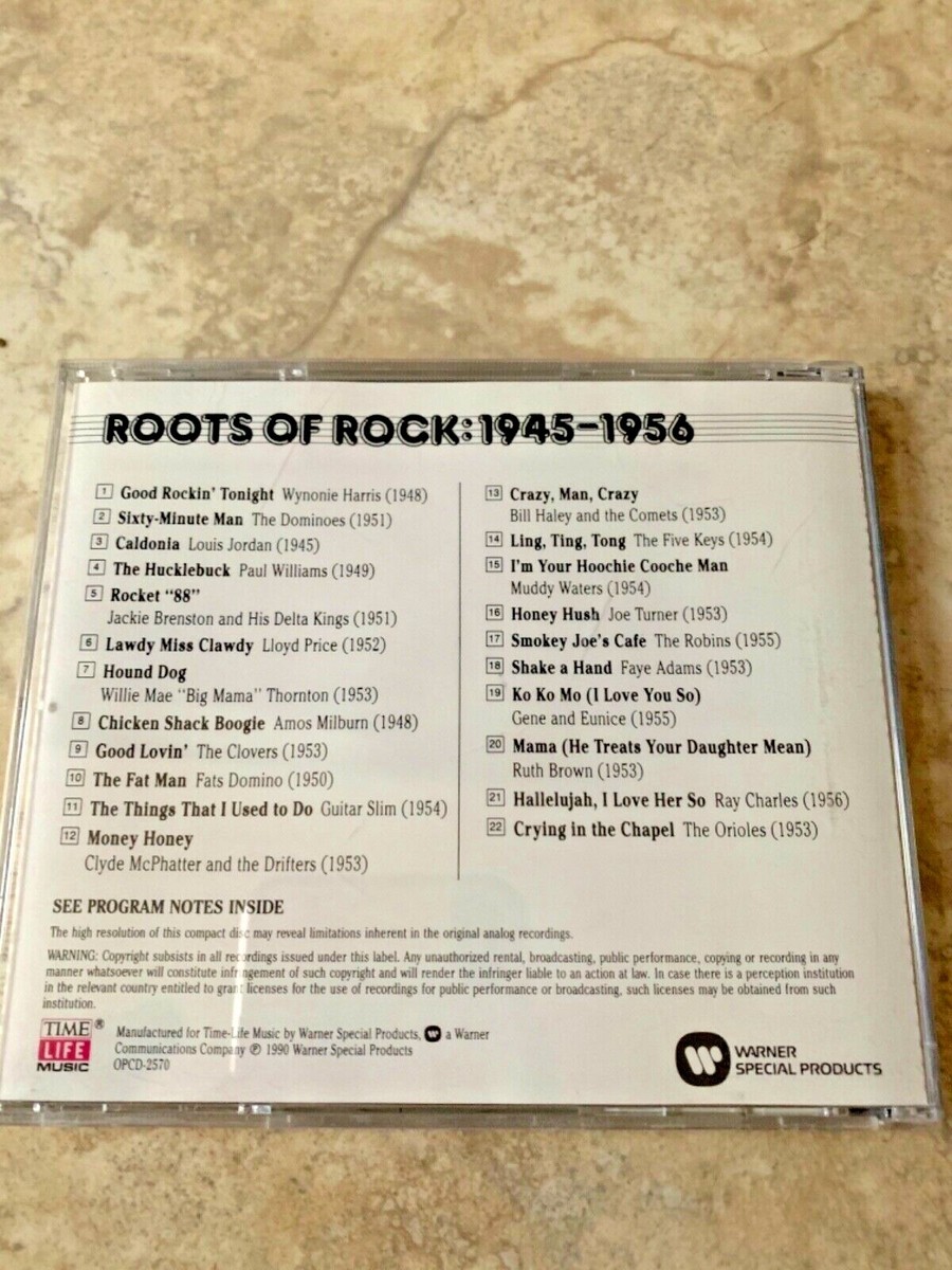 ROOTS OF ROCK 1945-1956 - VARIOUS, CD, TIME LIFE, 22 TRACKS | eBay