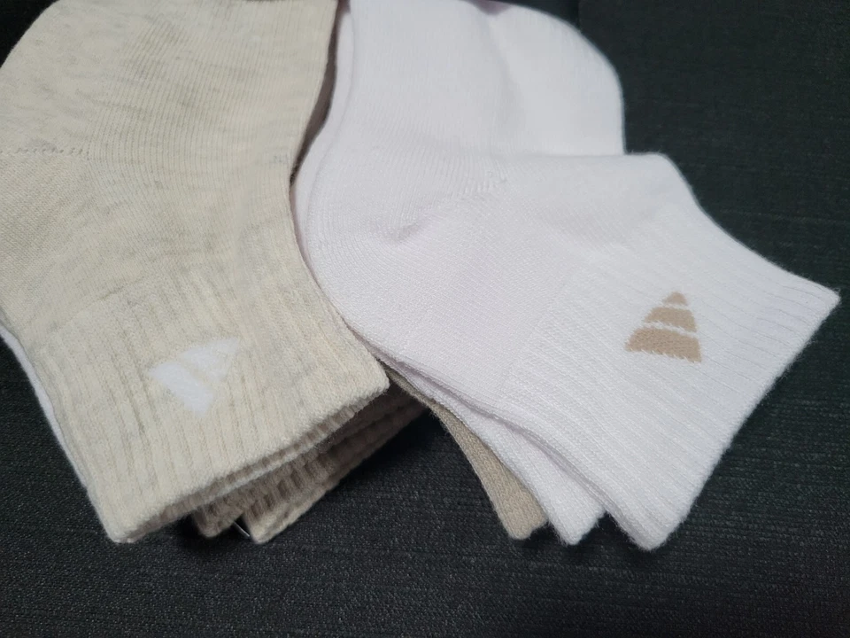 阿迪达斯女式缓冲高潮 6 双运动四分之一切袜尺寸 5-10 — 第 2/4 张图片