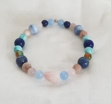 Libra Zodiac Healing stone Bracelet! Handmade!