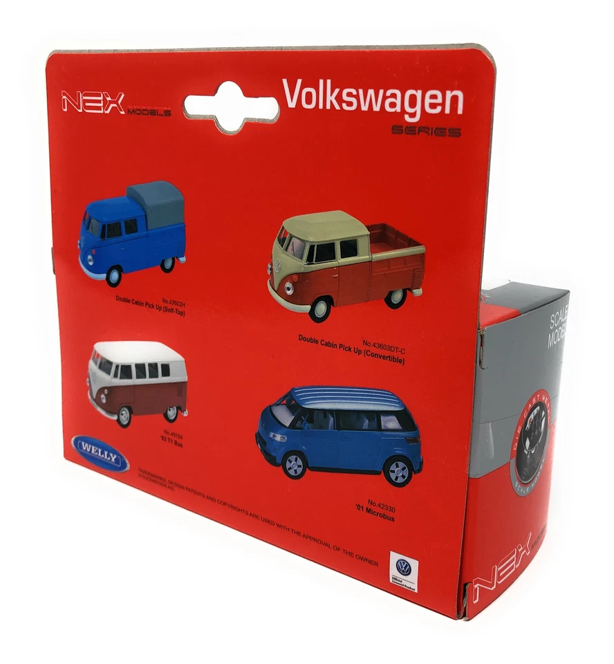 Welly Modellauto Volkswagen VW Bus T1 '63 Polizei Feuerwehr Spielauto Sammler - Bild 4 von 4