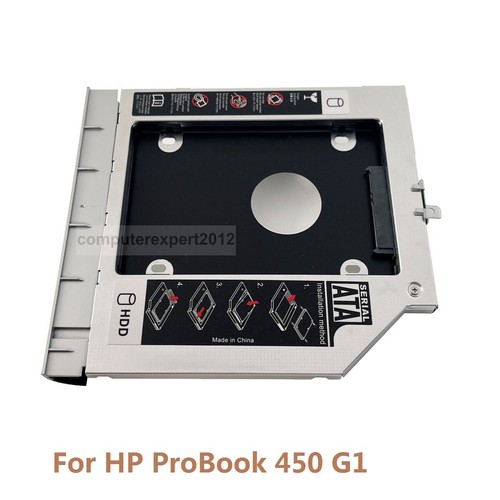 avec Panneau Lunette 2ème Disque Dur HDD SSD Frame Caddy pour HP ProBook 450 G1 450 G3 - Photo 3/15