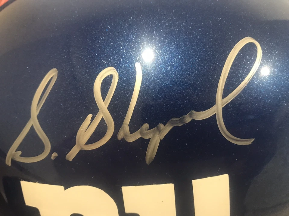 NY Giants STERLING SHEPARD Signed Full Size Replica Helmet AUTO Stenier Sport - Image 2 of 3