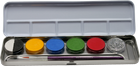 Eulenspiegel Schminkpalette – 24 Farben, 3 Pinsel & Schwämme Für Kreatives Make-up