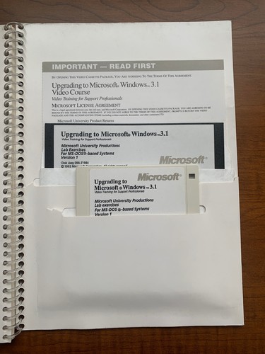 Upgrading to Microsoft Windows 3.1 w/ Video Training for Support Professionals - Picture 3 of 6