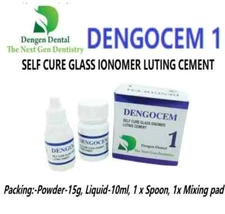 DenGen DengoCem 1 Self Cure Glass Ionomer Luting exp 27 US TARIFF PAID